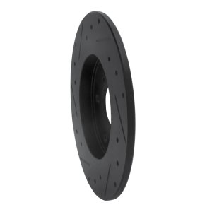 Pontiac Vibe Brake Rotor (1) - Rear Right - R1 Concepts - Drilled & Slotted - Black - `08-`18